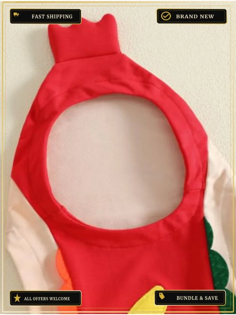 Toddler Hot Dog Halloween Costume Hooded Romper Kids